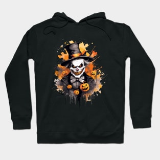 Evil Grinning Halloween Clown Hoodie